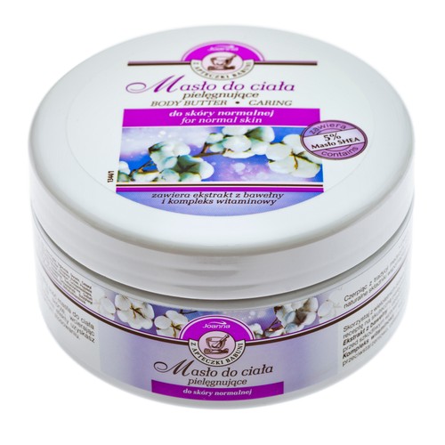 Pielęgnujące masło do ciała z ekstraktem z bawełny i kompleksem witaminowym