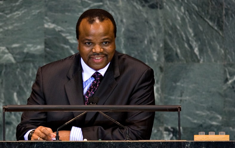 Mswati III - król Suazi, fot. Daniel Acker/Bloomberg