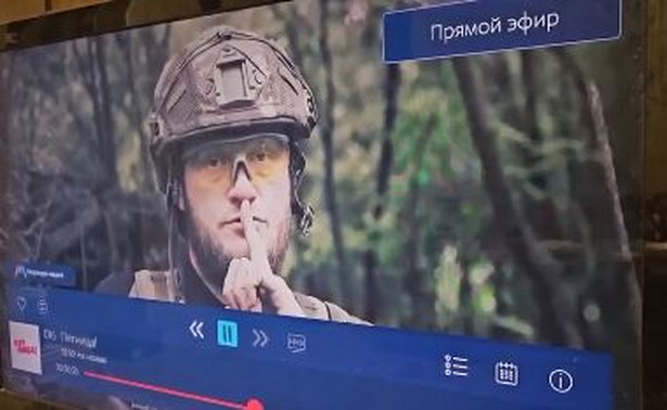 Kadr z filmu wyświetlanego w krymskiej telewizji