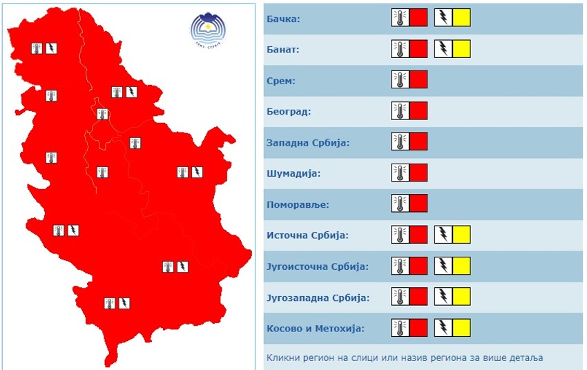 Meteoalarm 15. avgust