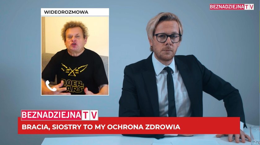 Kazik i zespół Satori w utworze "Odział beznadziejnych przypadków"