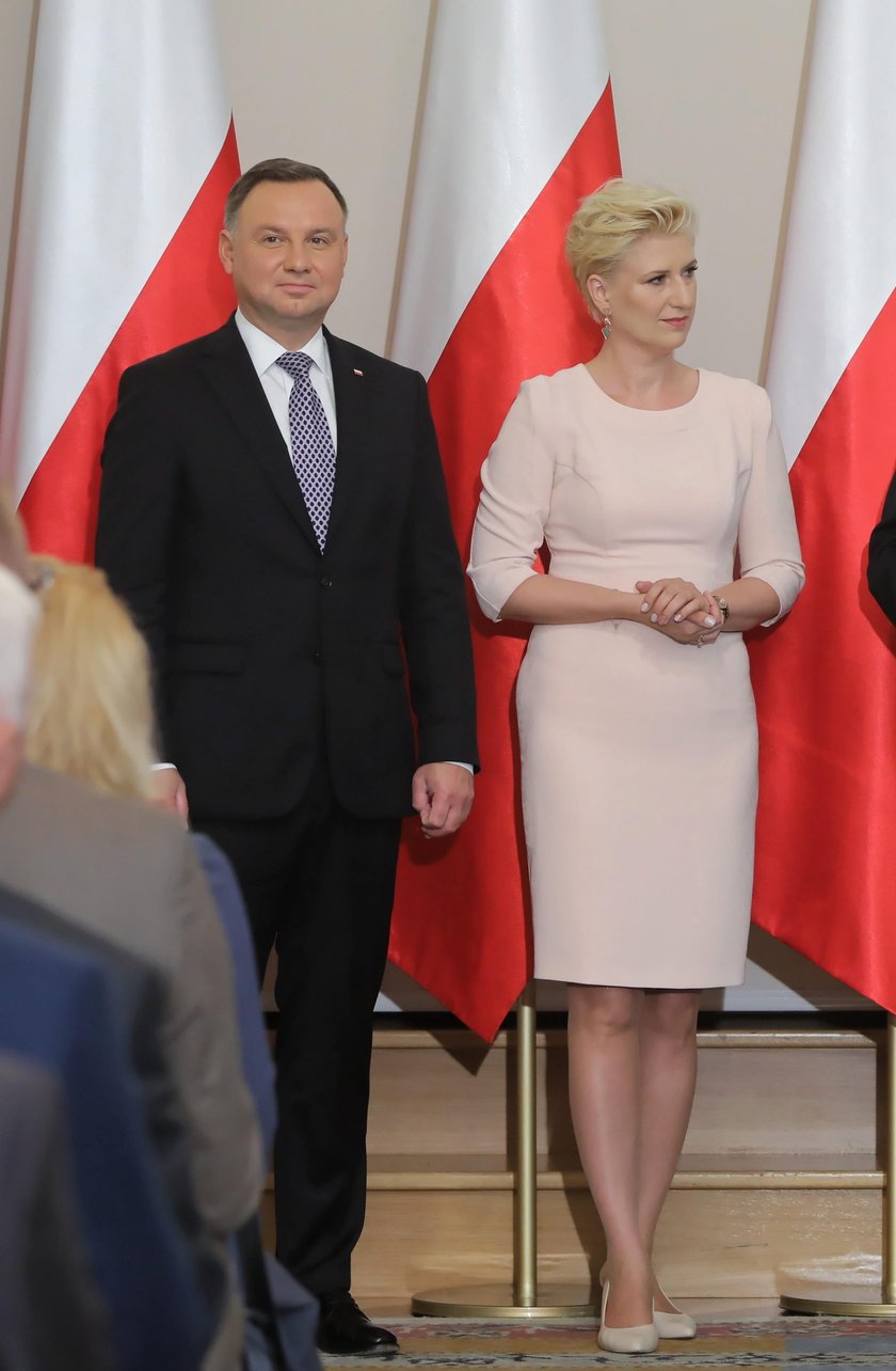 Prezydent Andrzej Duda i prezes KRUS Aleksandra Hadzik