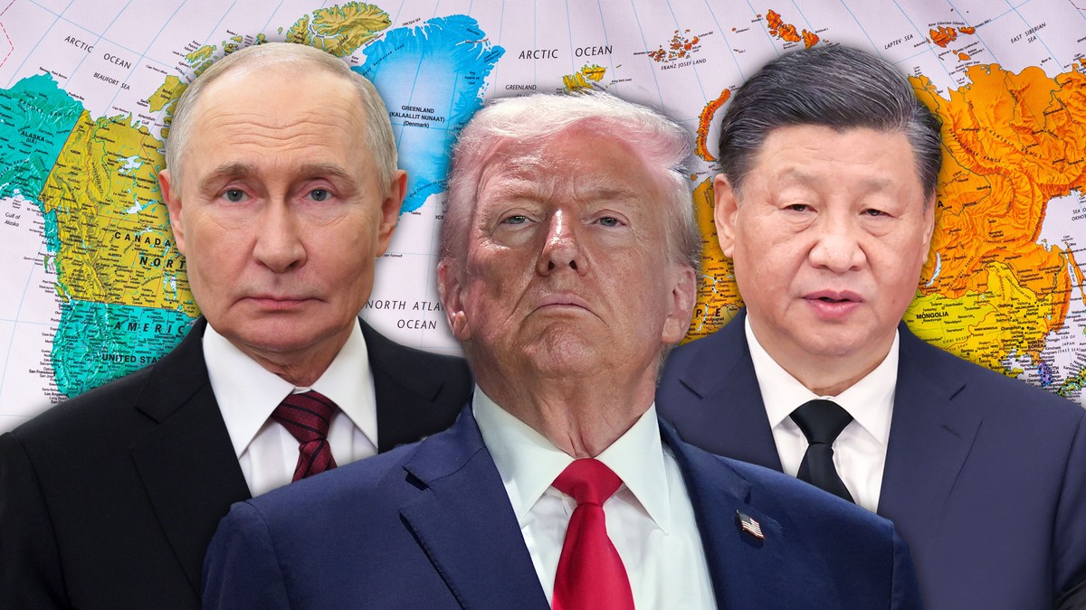 Putin Tramp Si, mapa sveta 