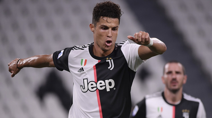 Cristiano Ronaldo góljával zárta le a Juventus Sassuolo elleni mérkőzését Fotó: Northfoto