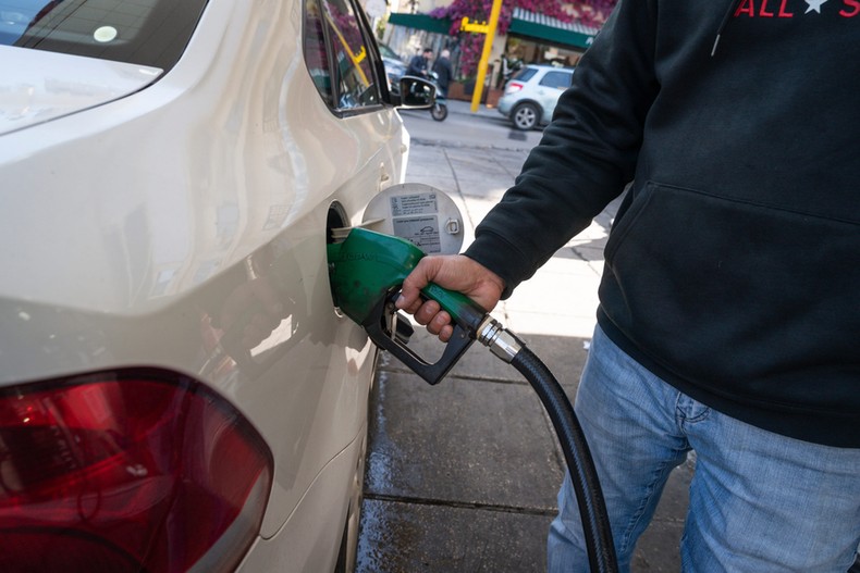 Fuel pumps at a petrol station in Johannesburg, as South Africa cuts fuel levy to cushion the impact of rising global oil prices.Adri Salido/Getty Images