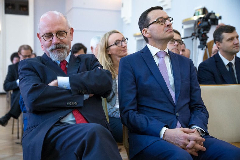 Maciej Świrski i Mateusz Morawiecki