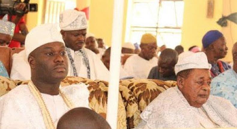 Alaafin of Oyo, Oba Lamidi Adeyemi and the Ooni of Ife, Oba Enitan Ogunwusi