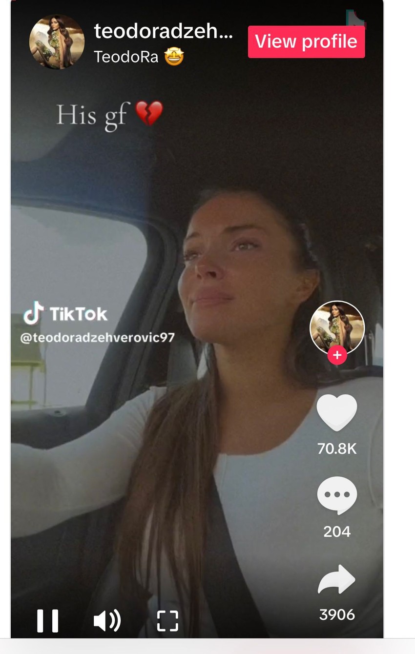 Teodora plače kao kiša