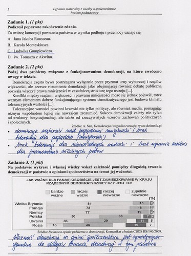 Matura z WOS - rozwiązania do zadań z poziomu podstawowego