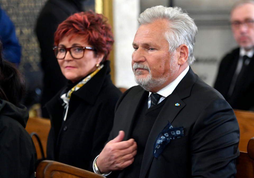 Były prezydent Aleksander Kwaśniewski z żoną Jolantą Kwaśniewską