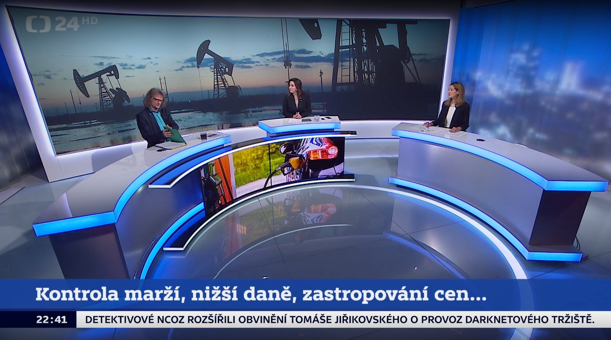 Debata na ČT24 medzi Miroslavom Ševčíkom a Gabrielou Svárovskou. 