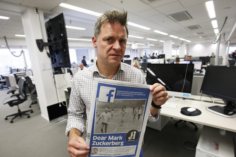 Aftenposten's editor-in-chief and CEO, Espen Egil Hansen writes an open letter to CEO of Facebook, Mark Zuckerberg