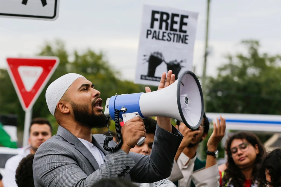 Imam Abdulah Džaber iz CAIR-a na protestima u Tampi 8. oktobra