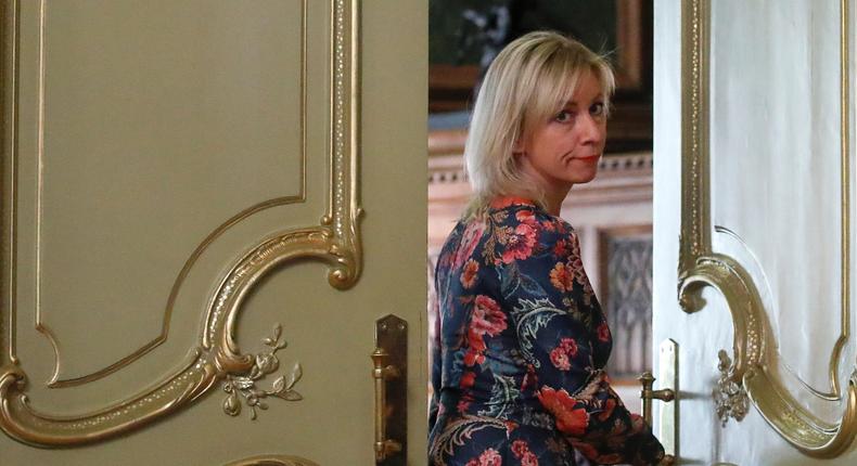 Russian Foreign Ministry spokeswoman Maria Zakharova in Moscow.
