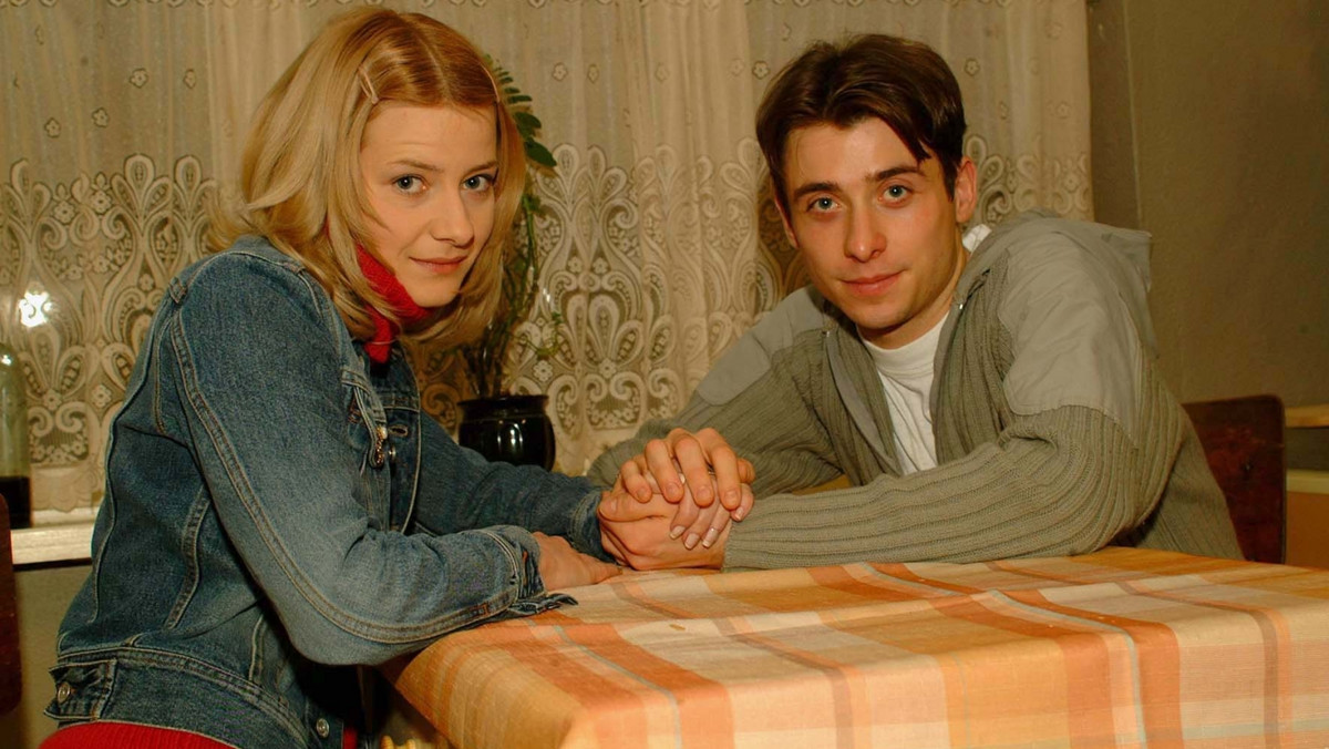 Małgorzata Kożuchowska i Kacper Kuszewski na planie serialu "M jak miłość"