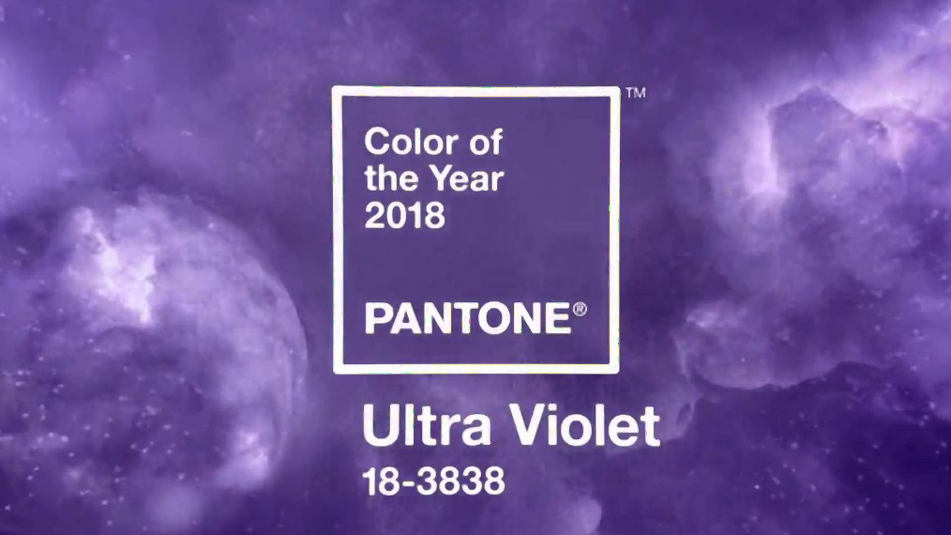 Ultra Violet okrzyknięty kolorem 2018 roku