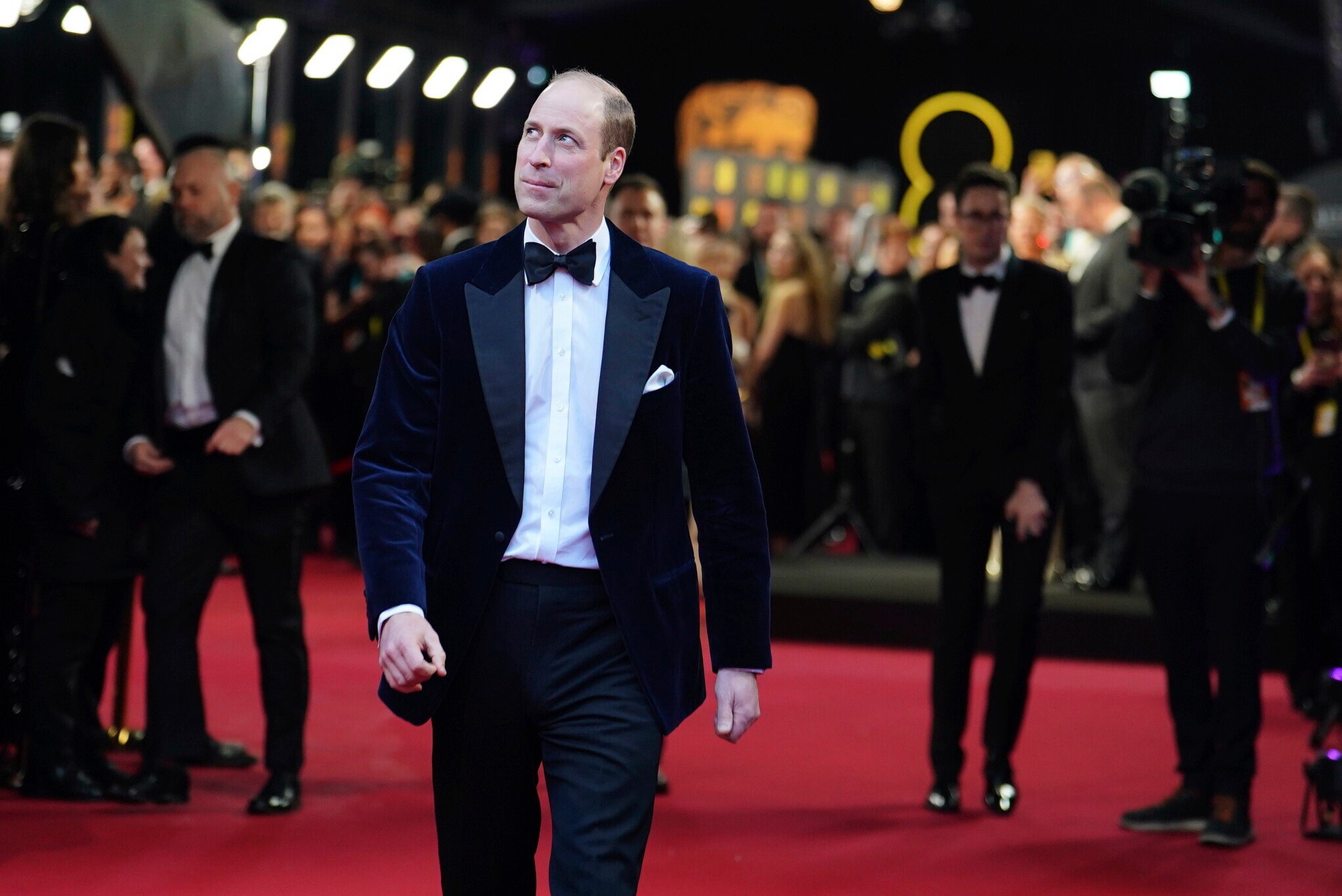 Odovzdávanie cien BAFTA - princ William.