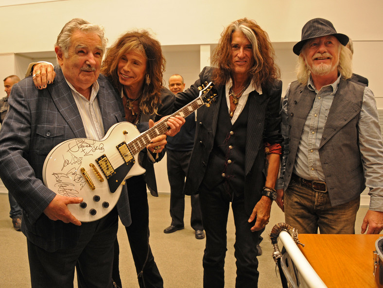 José Alberto Mujica i Aerosmith: "Fajna gitara, chłopaki"
