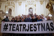 Konferencja prasowa Krzysztofa Głuchowskiego, Teatr im. Juliusza Słowackiego, 17.02.2022, fot. Łukasz Gągulski