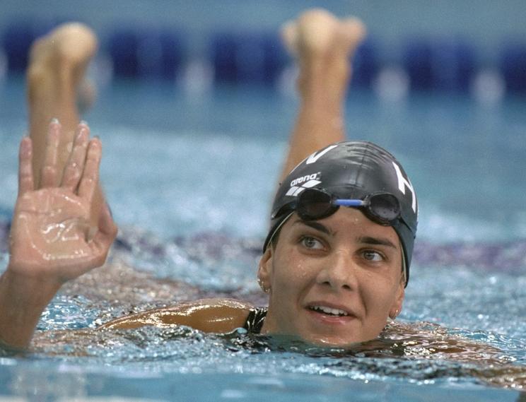 Egerszegi Krisztina úszóhoz örömteli szakmai és emberi kapcsolat is fűzi /Fotó: Getty Images