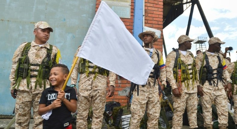 The FARC are demobilizing after signing a peace accord with the Colombian government last year following more than half a century of conflict