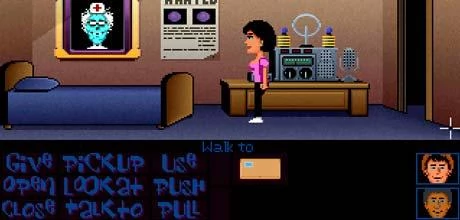 Screen z gry "Maniac Mansion Deluxe"