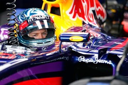 Sebastian Vettel najszybszy na treningu na torze Silverstone