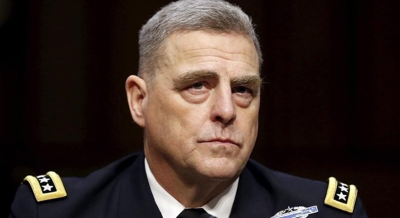 US Army Gen. Mark Milley at a Senate Armed Services Committee hearing on his nomination to be Army chief of staff, July 21, 2015.