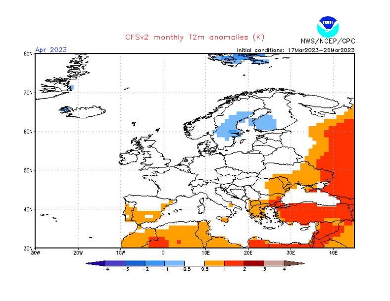 Kwiecień nie przyniesie zbyt wysokich temperatur