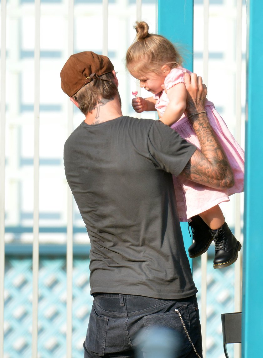 David Beckham z córką Harper Seven