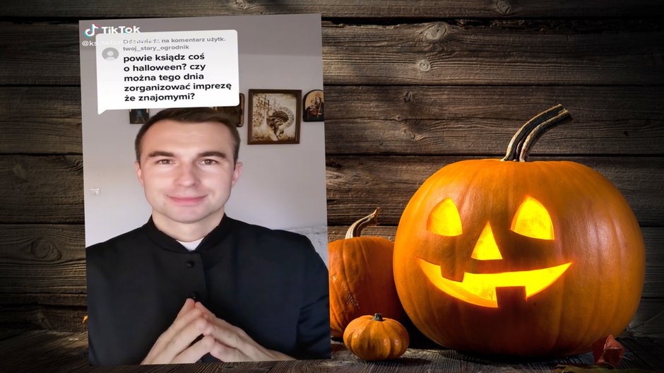 Popularny ksiądz wprost o święcie Halloween (screen: TikTok.com/@ks.sebastianpicur)