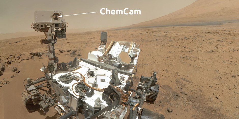 Sprzęt fotograficzny na łaziku Curiosity