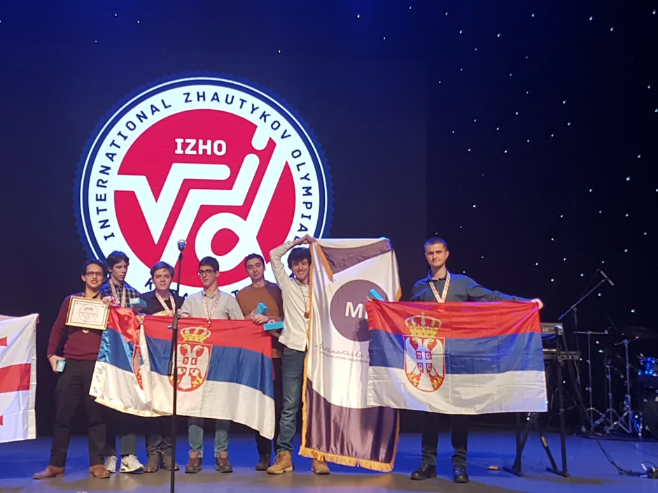 Učenici Matematičke gimnazije na podijumu