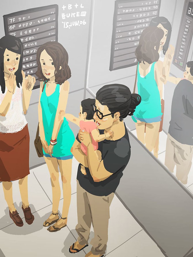 Radoznalo dete i otacf