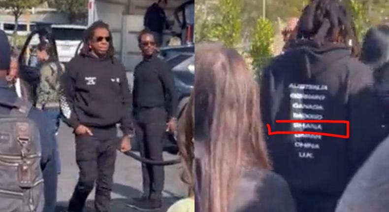 Jay Z 'carries' Ghana at his back to the Super Bowl (WATCH)