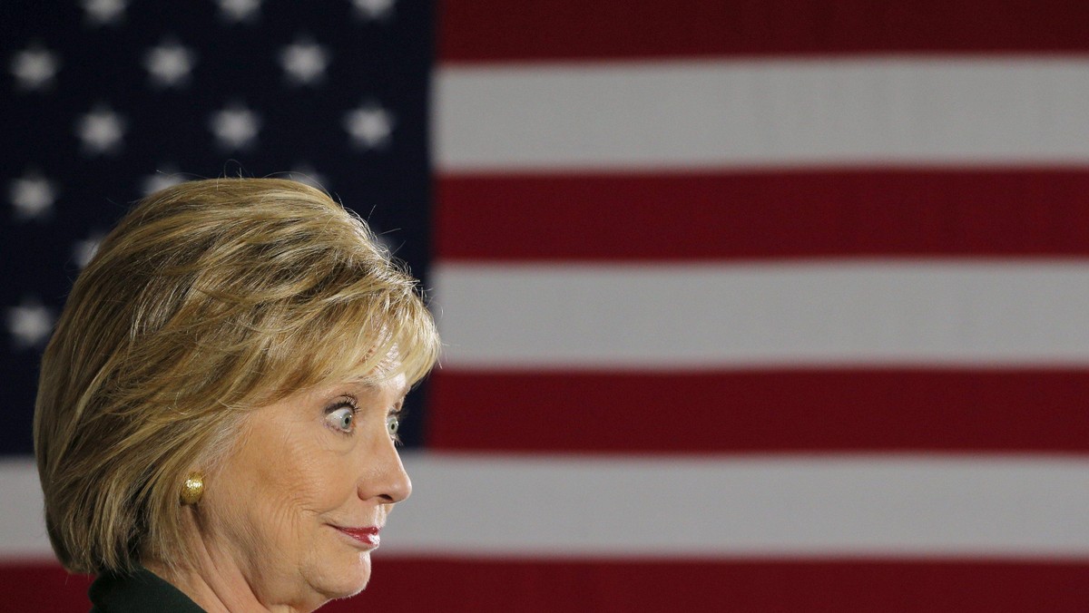 U.S. Democratic presidential candidate Hillary Clinton listens to a question from the audience at th