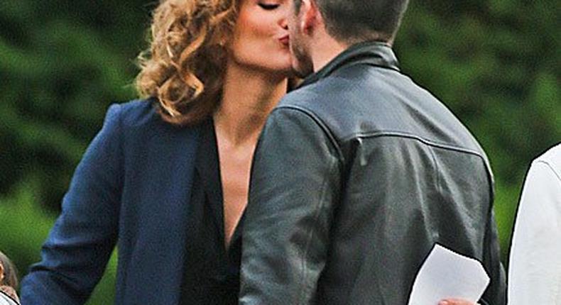 Jennifer Lopez and Casper Smart share quick kiss in New York City