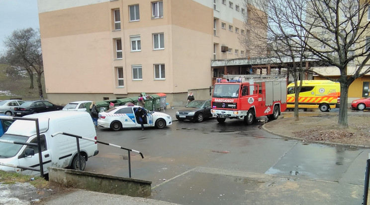 Helyszínen a rendőrség, a tűzoltók és a mentők is /Fotó: Blikk