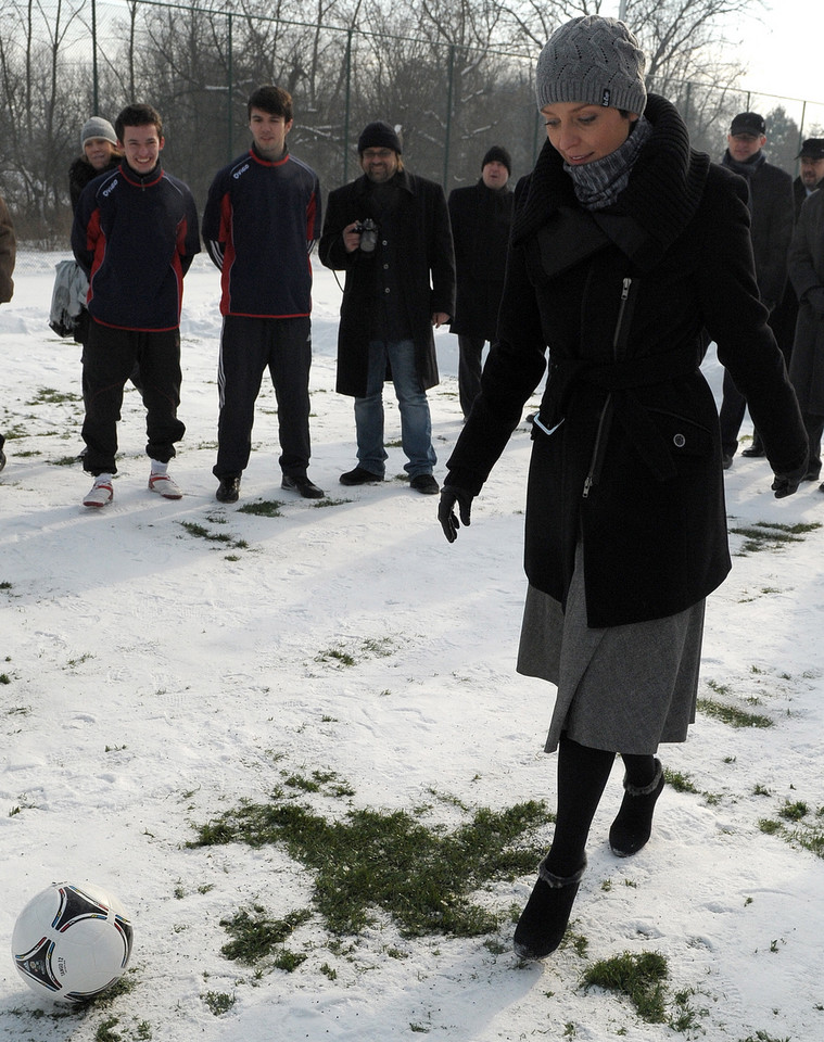 Minister sportu na uroczystym otwarciu "Orlika" w Przemyślu