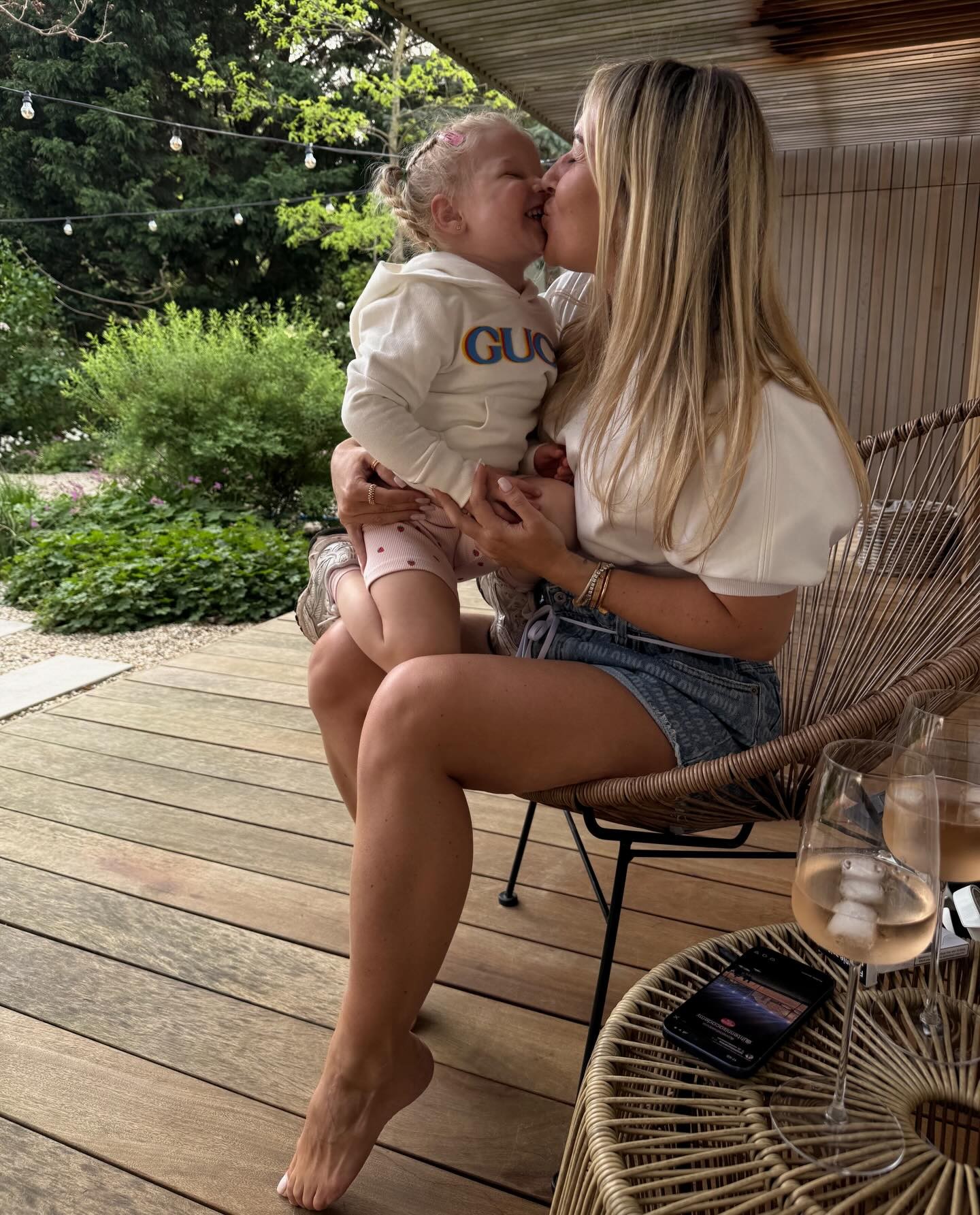 Dominika Cibulková s dcérkou Ninkou.