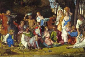 Giovanni Bellini (1516) i Tycjan (1529), „Uczta bogów