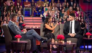 Bachelorette Jenn Tran gives her ex-fianc Devin Strader a piece of her mind during the live Bachelorette finale.John Fleenor/Disney