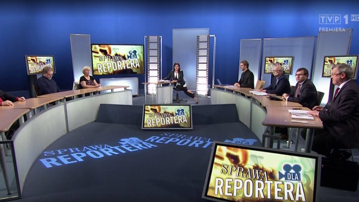 Afera w "Sprawie dla reportera", screen z programu