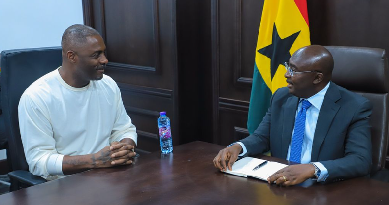 Vice President Dr. Mahamudu  Bawumia and celebrated American actor Idris Elba