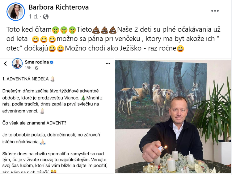 Barbora Richterová opäť poriadne naložila otcovi svojich detí - Borisovi Kollárovi. 