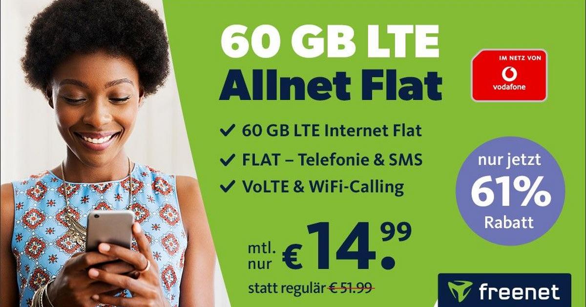 Really cheap cell phone tariff: May promotion with 60 GB for 14.99 euros on the Vodafone network
