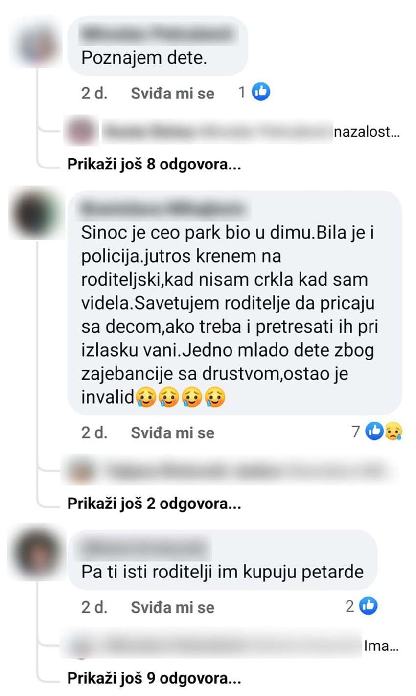 Komentari uznemirenih roditelja