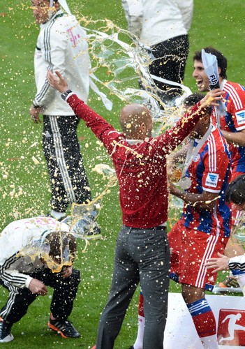Tak piłkarze Bayernu Monachium fetowali zdobycie mistrzostwa Niemiec