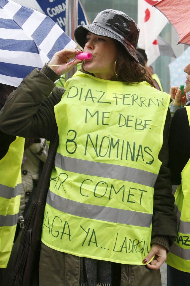 SPAIN AIRLINE PROTEST