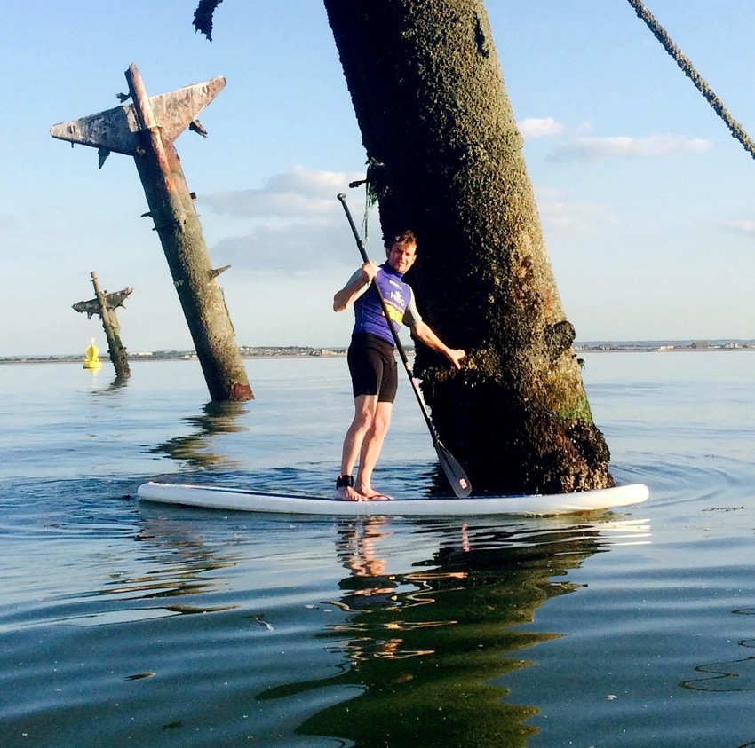 Veslač kod olupine broda SS Montgomeri